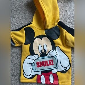 Disney Yellow and Black Mickey Mouse Bodysuit